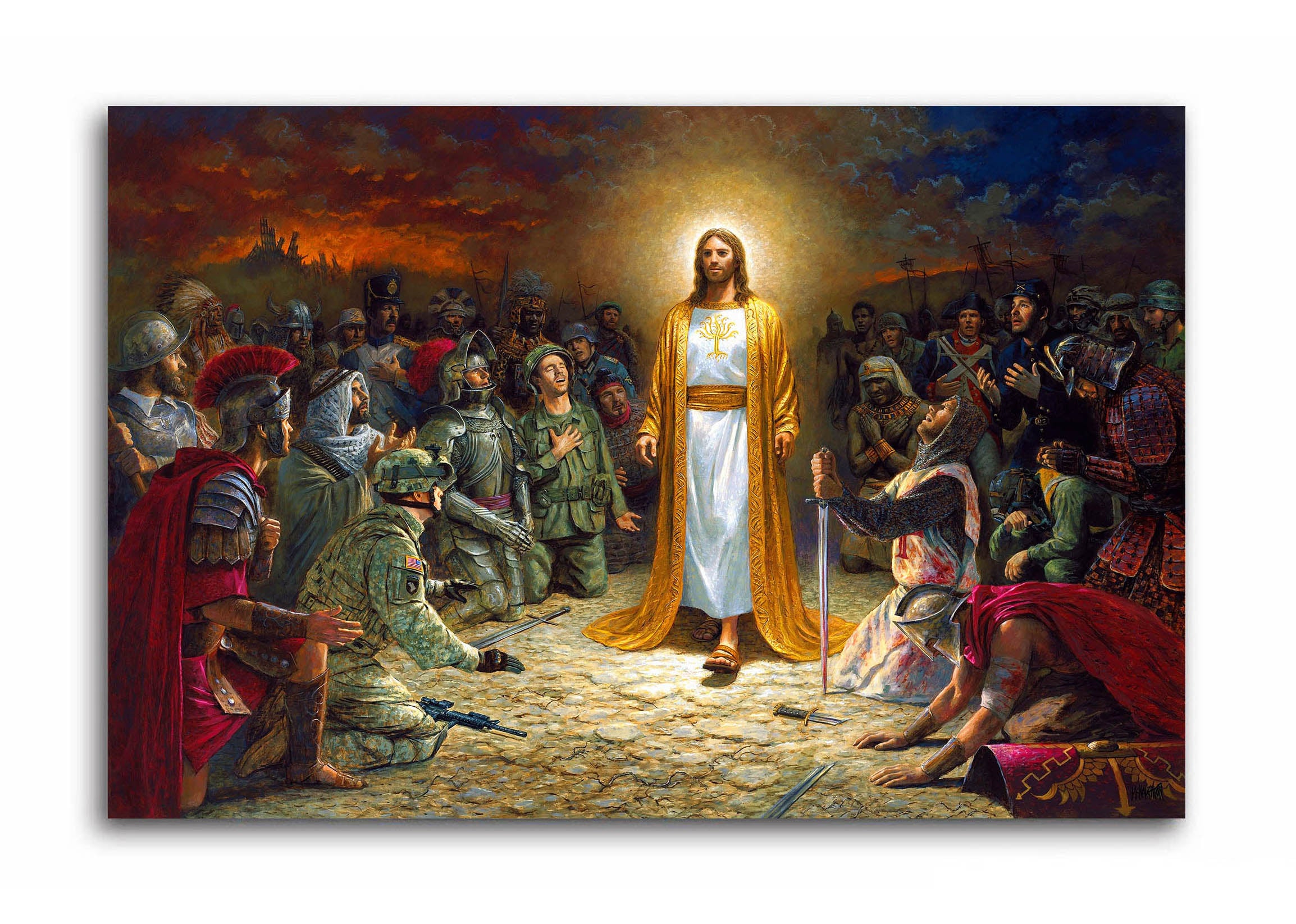 Lord Saviour Jesus  - Canvas Painting - Unframed