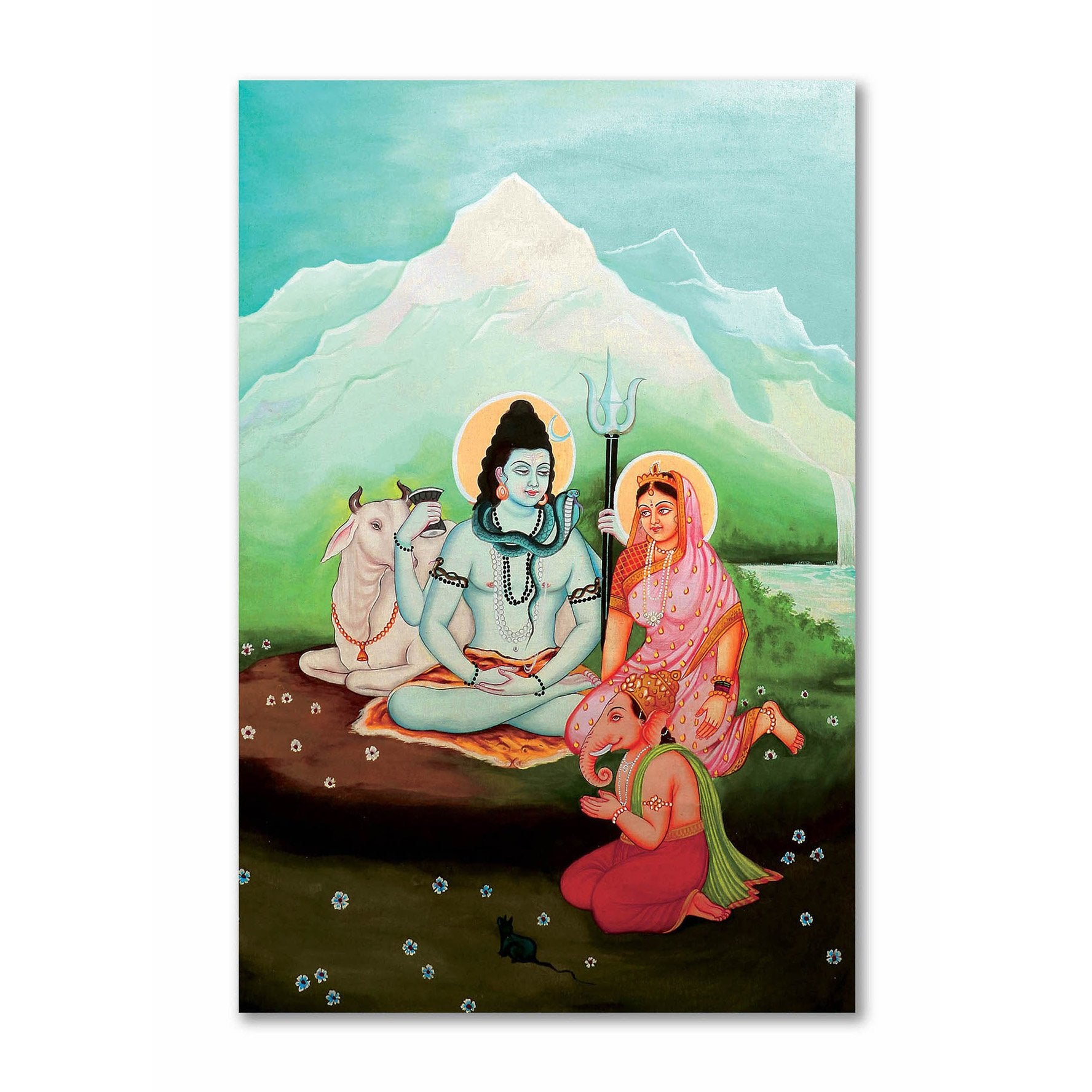 Shiv Parvati Drawing Poster for Sale by trendingzone  Redbubble