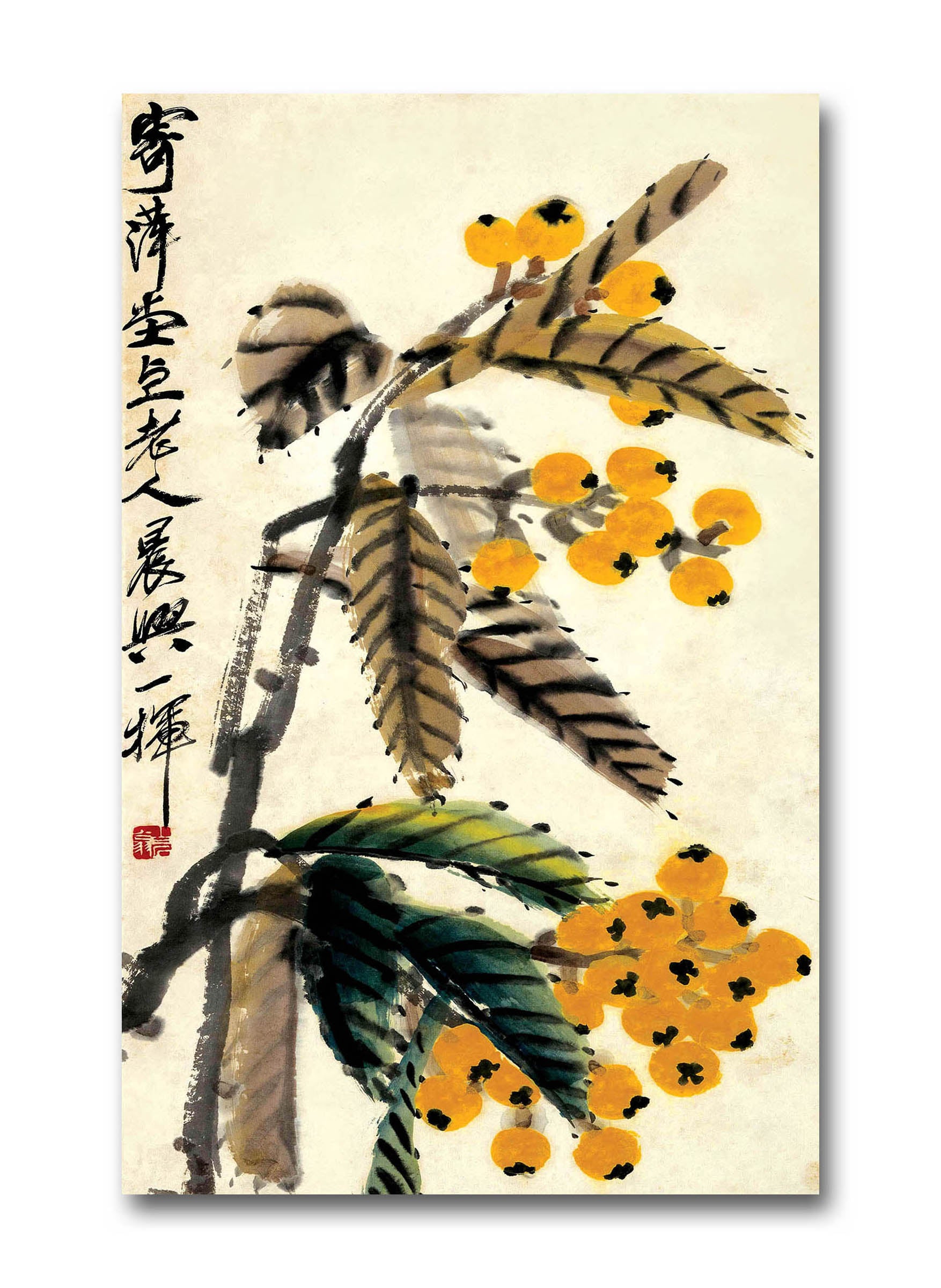 Japanese Art The evergreen tree - Unframed Canvas Painting