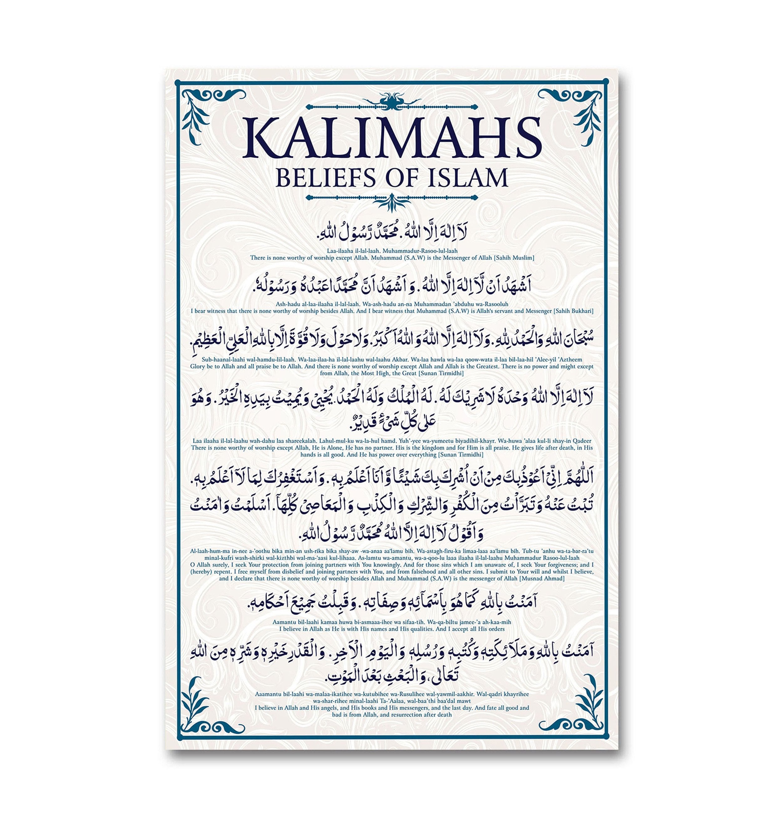 Kalimahs - Belief of Islam