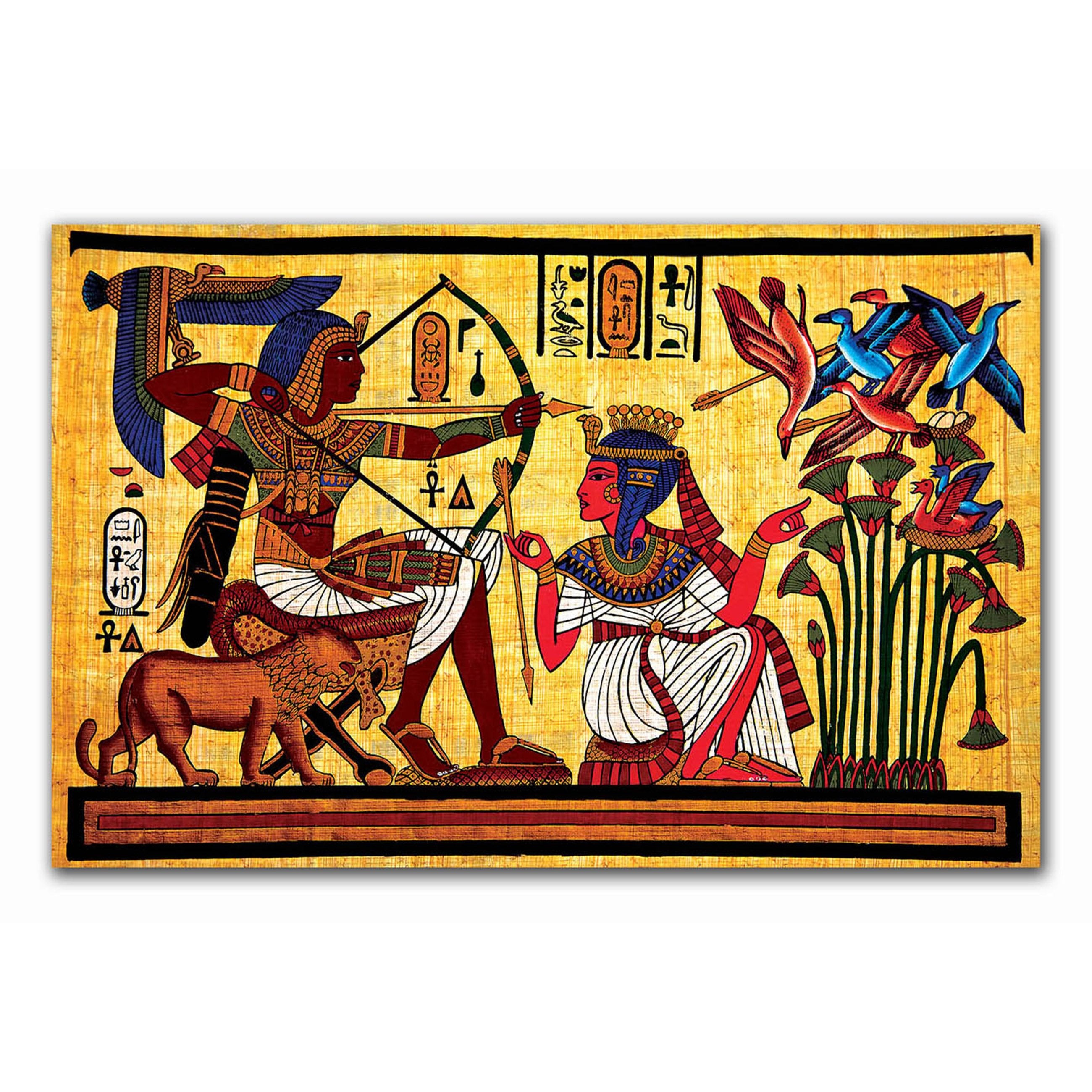 Papyrus and Hieroglyph