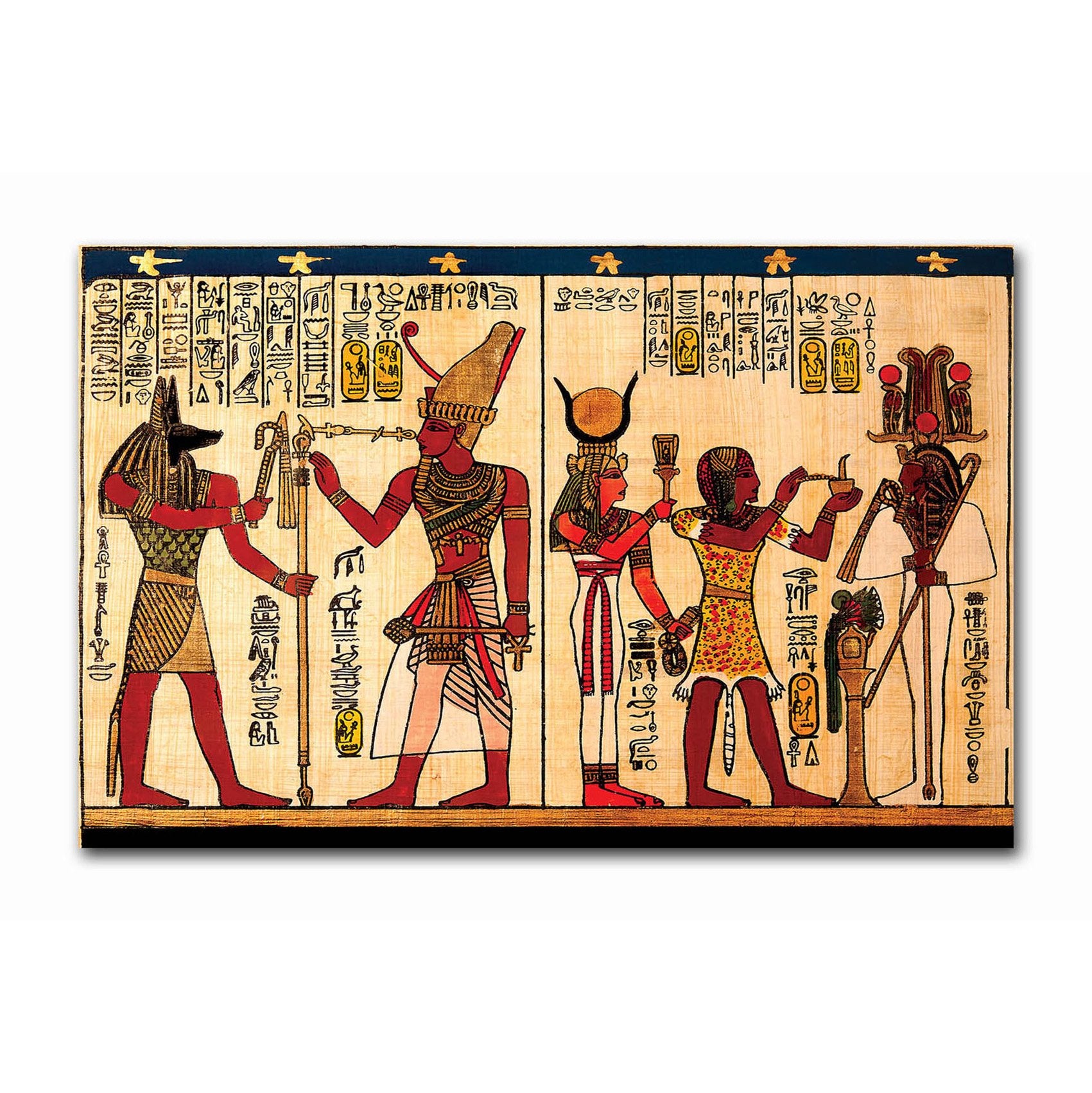 Egyptian Papyrus With Hieroglyph
