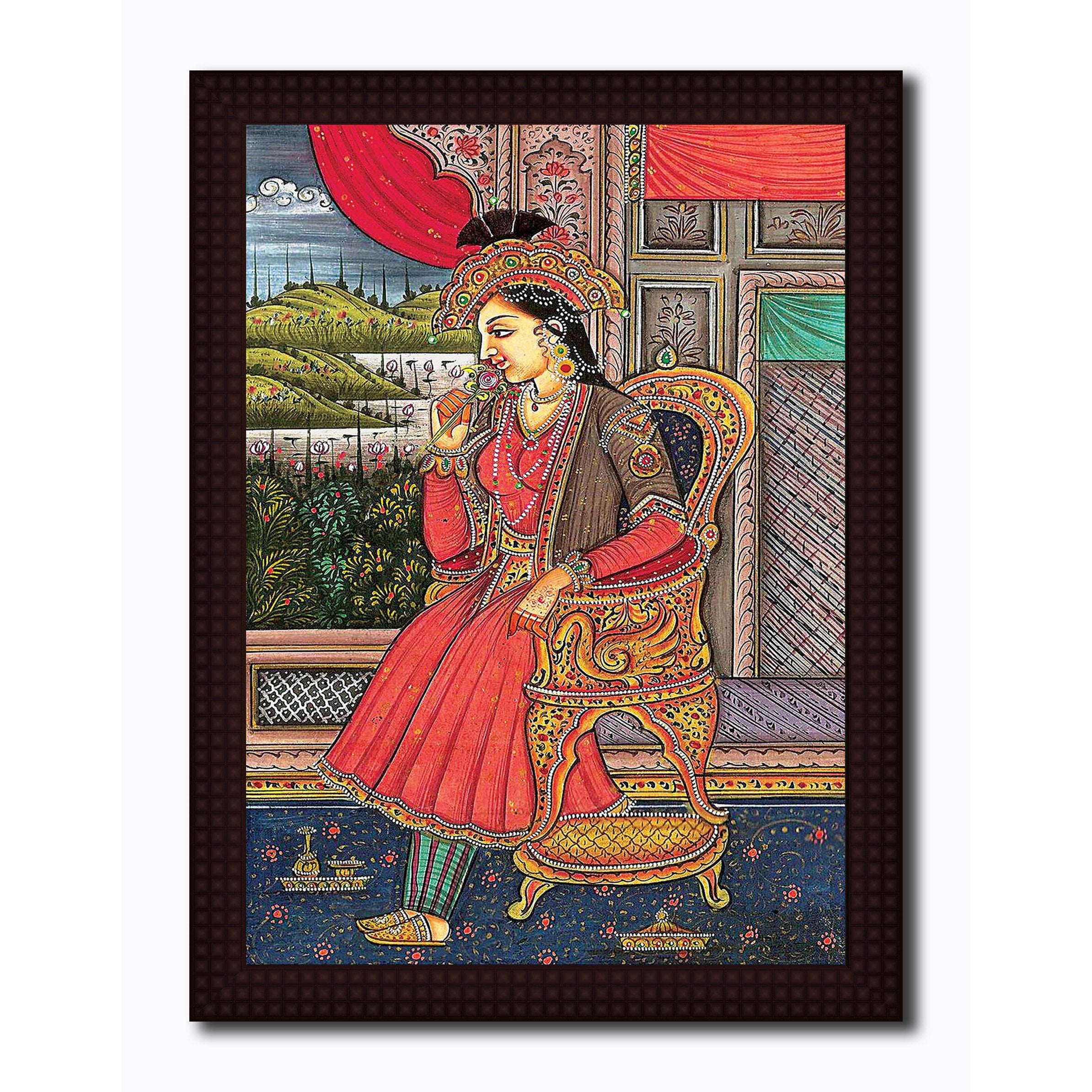 Mughal Queen with Flower