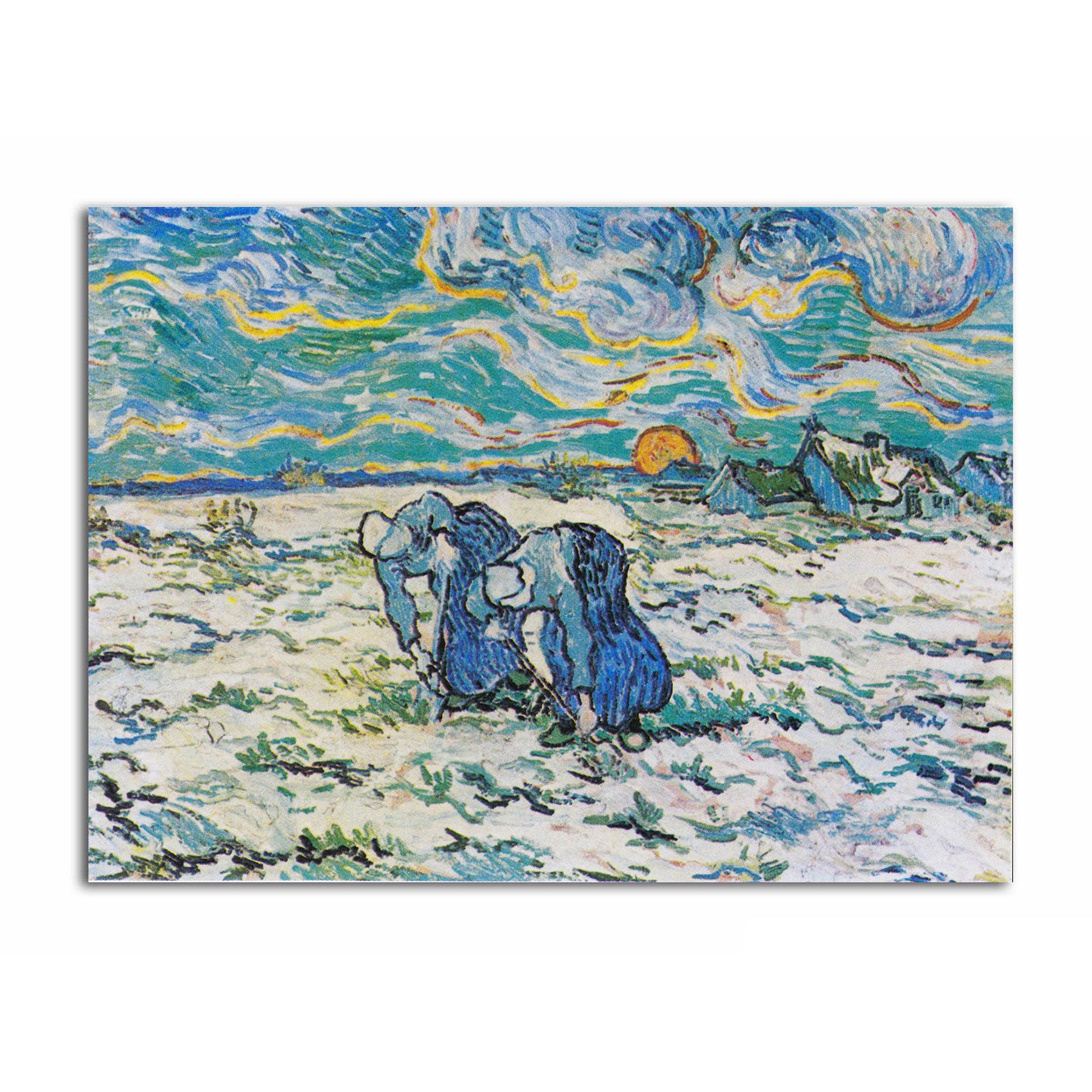 Two Peasant Women Digging in a Snow
