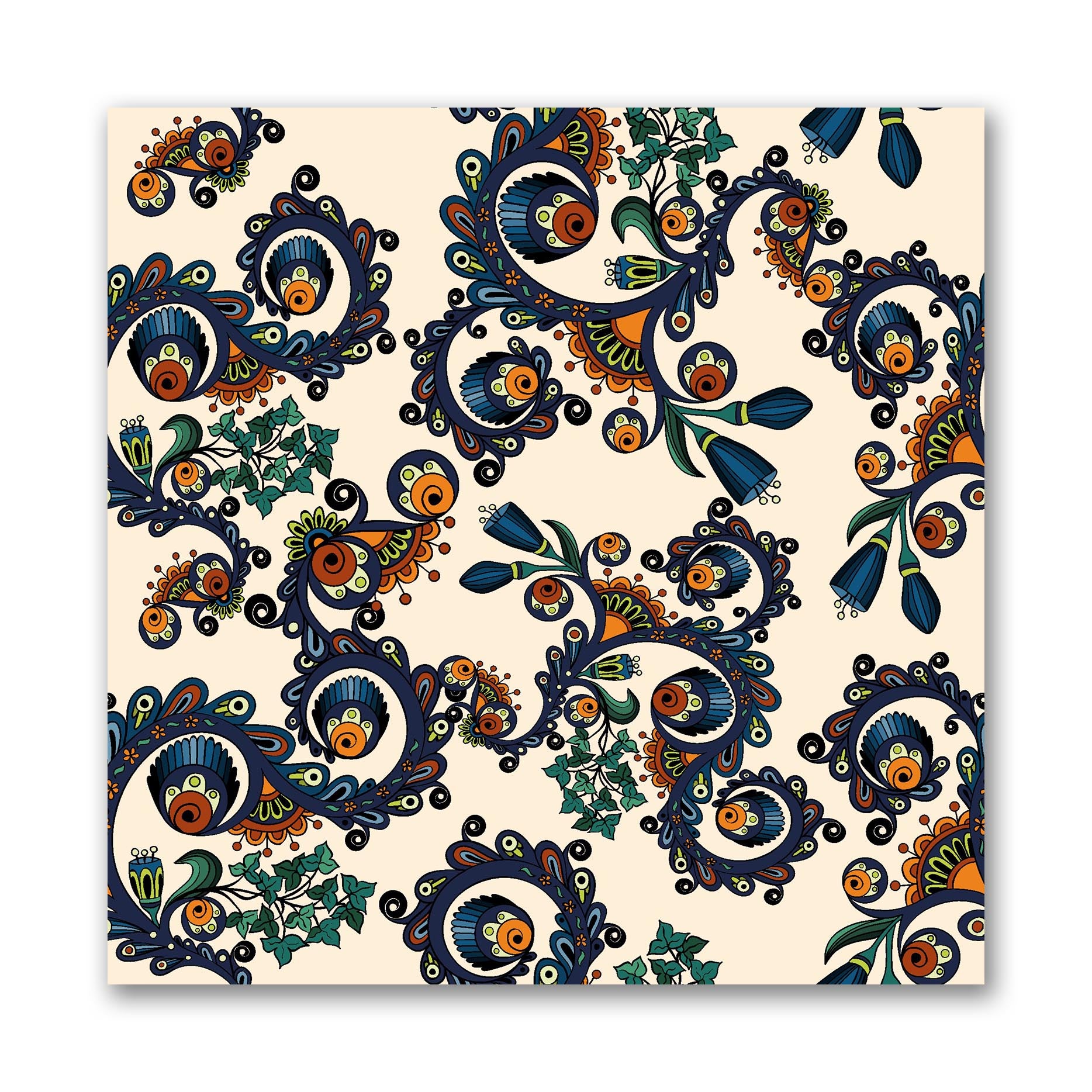 Traditional Floral Texture