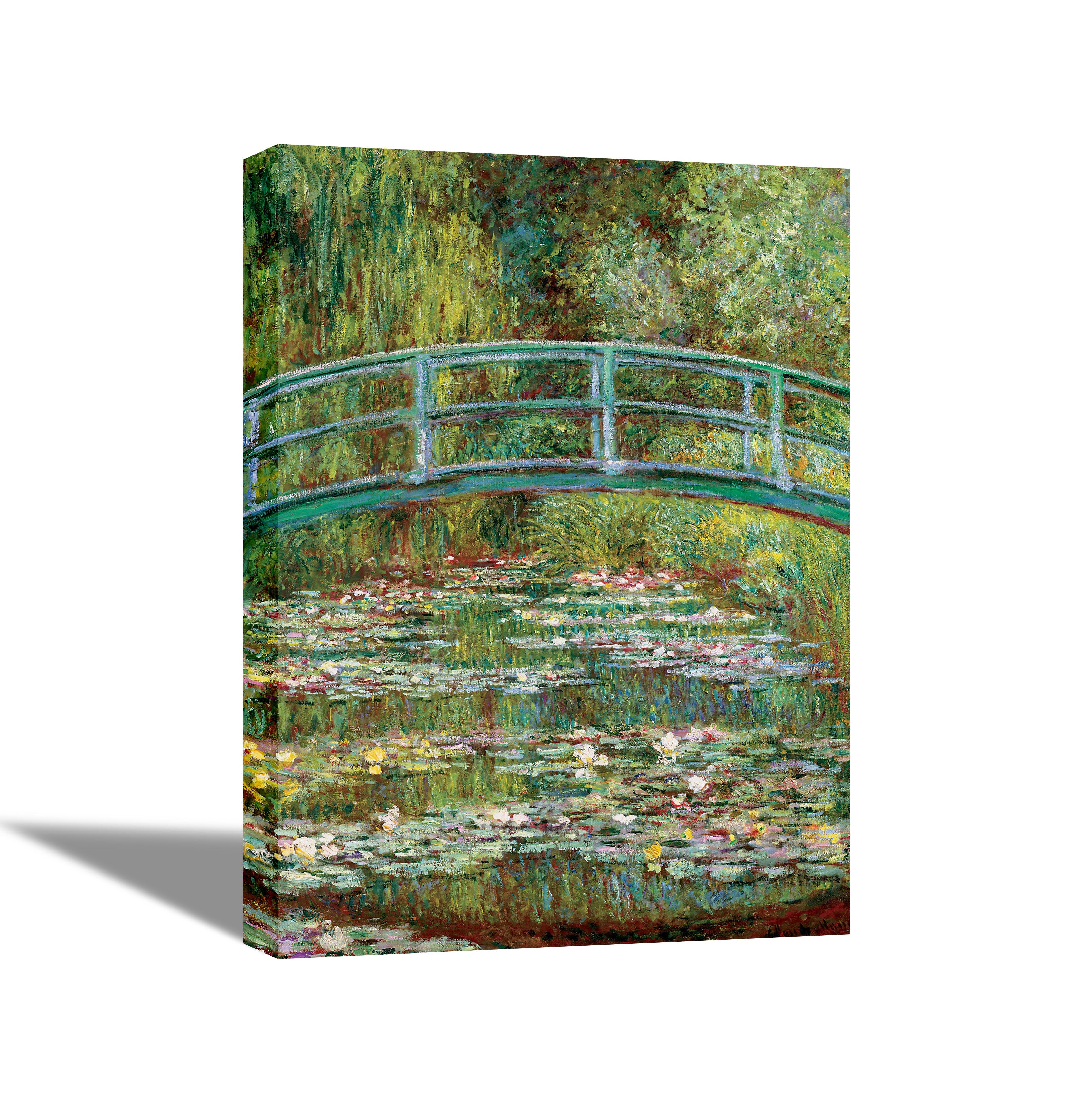 The Water Lily Pond - Canvas Painting - Framed