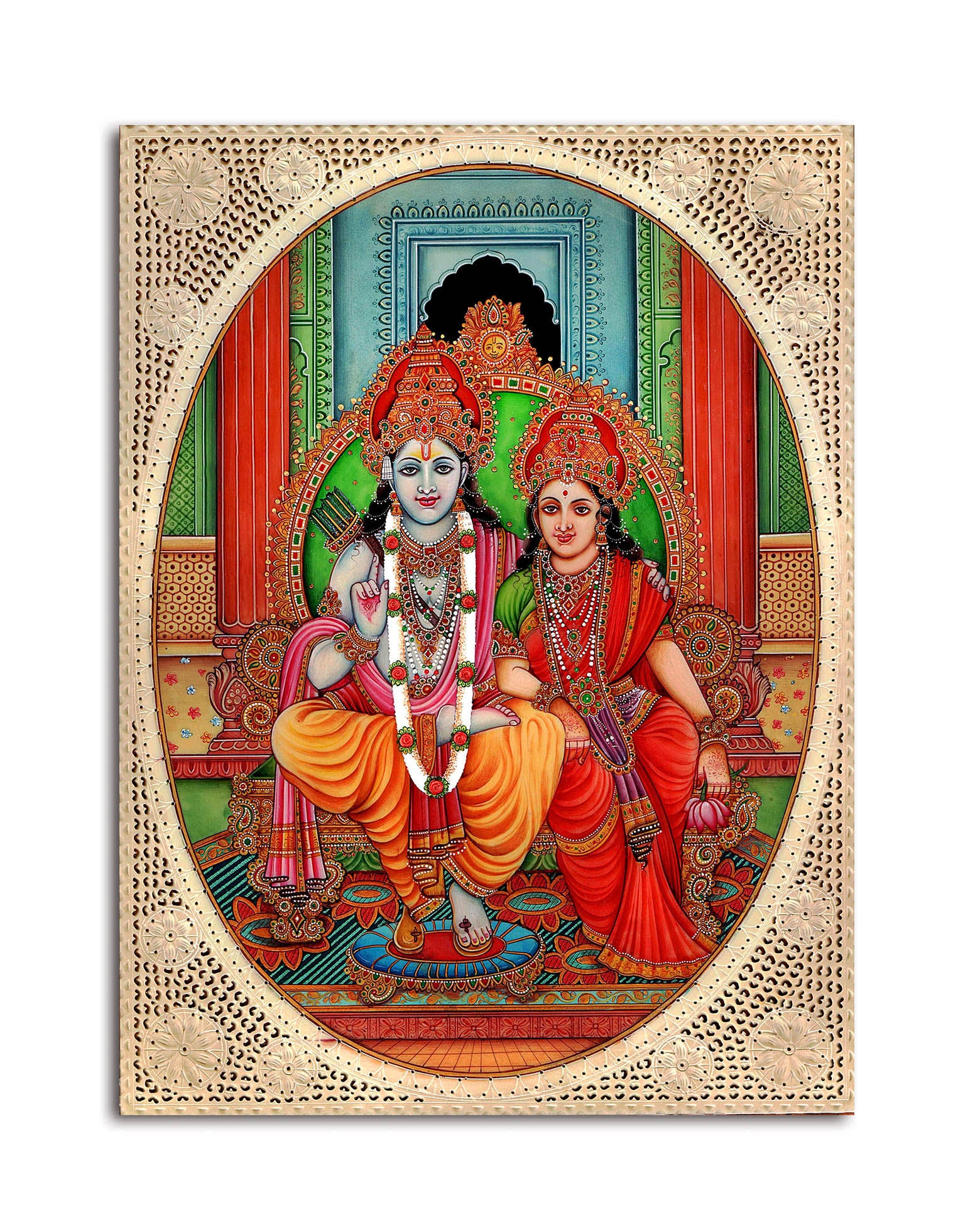 Ram Sita Poster - Sticker