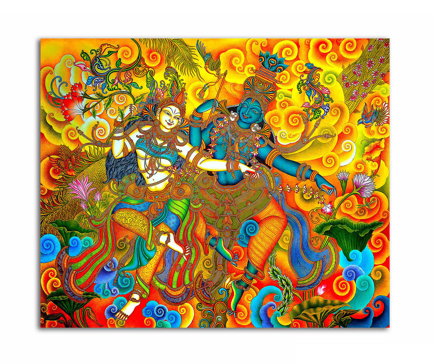 Radha Krishna - Canvas Painting - Unframed