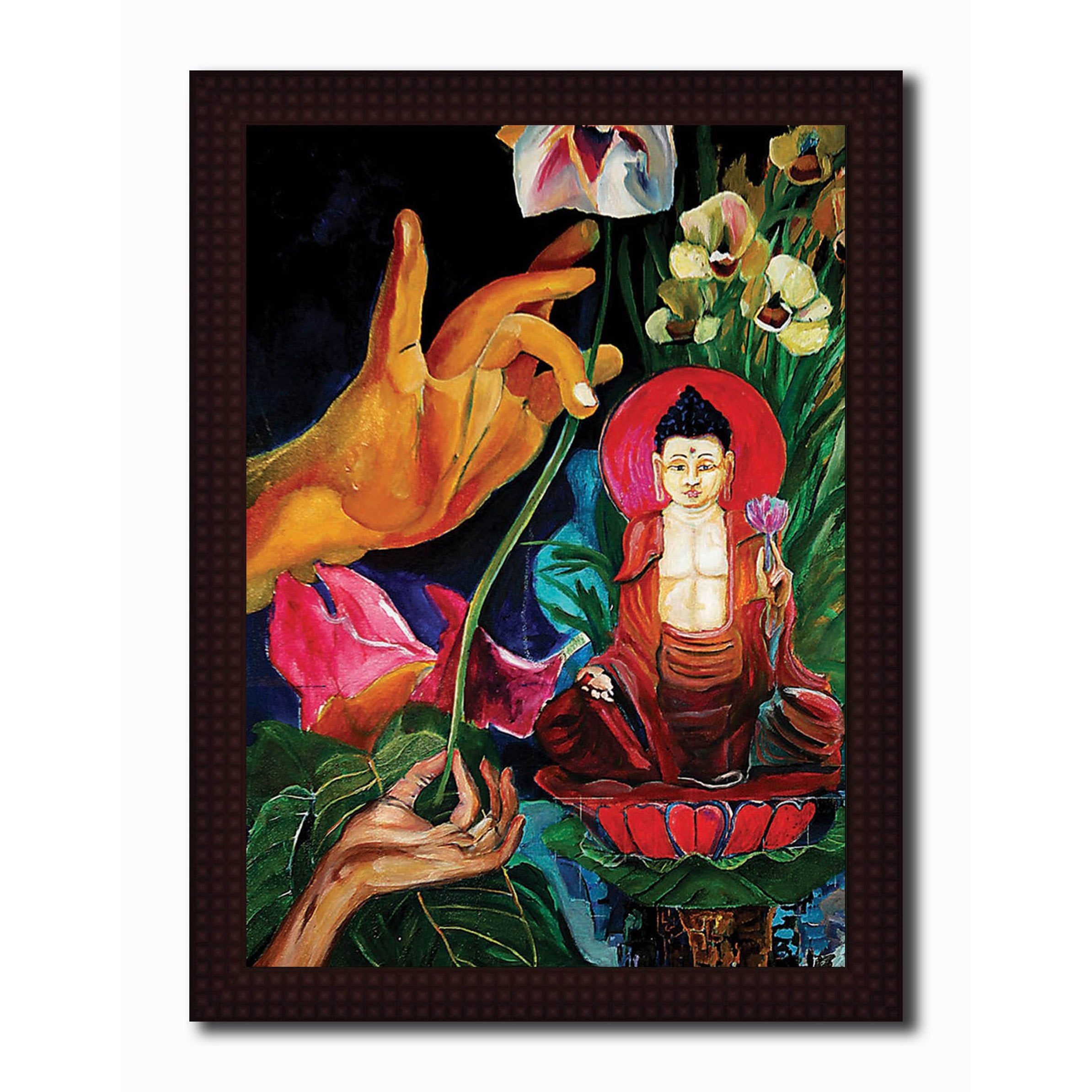 Buddha Sitting On Lotus