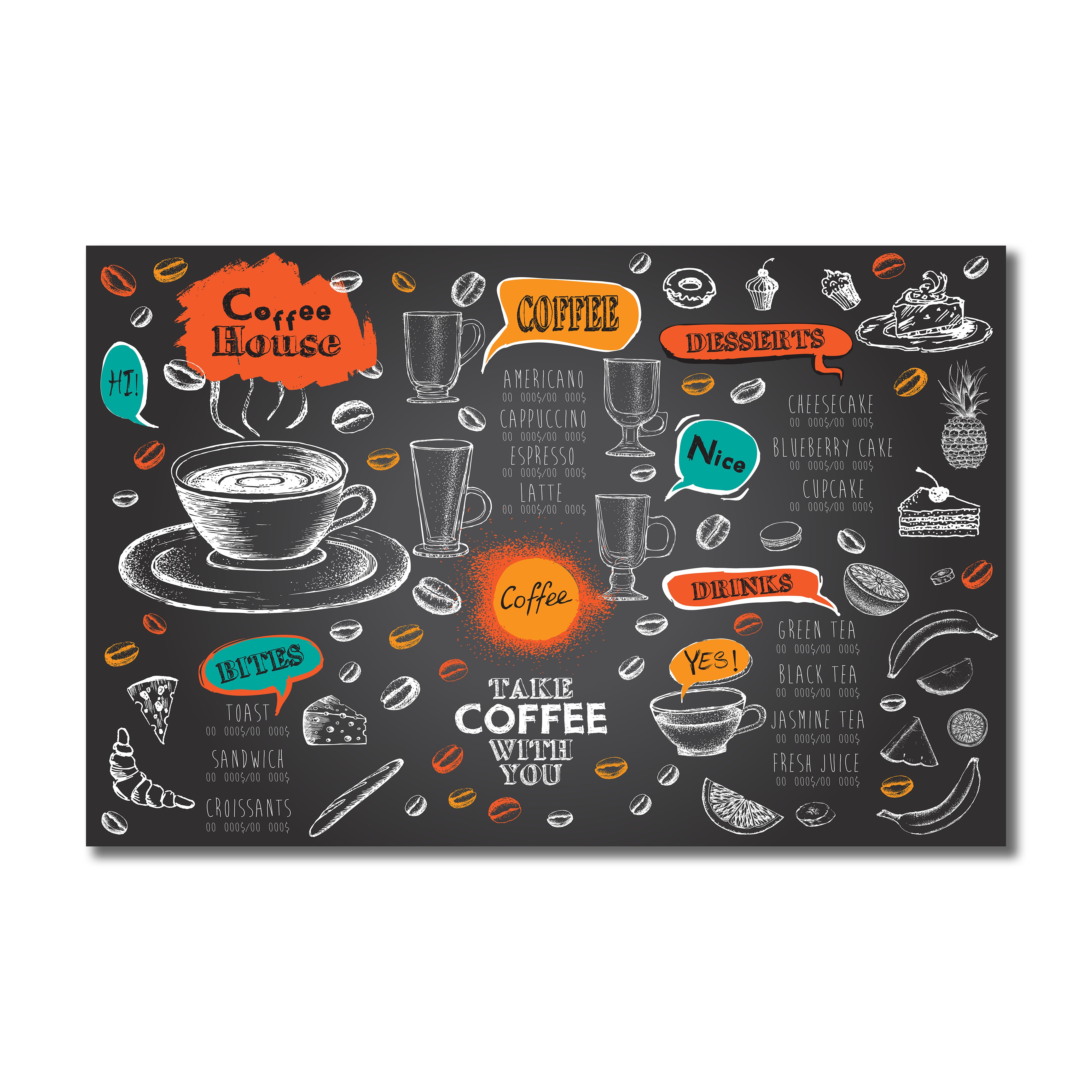 Café Poster - Sticker