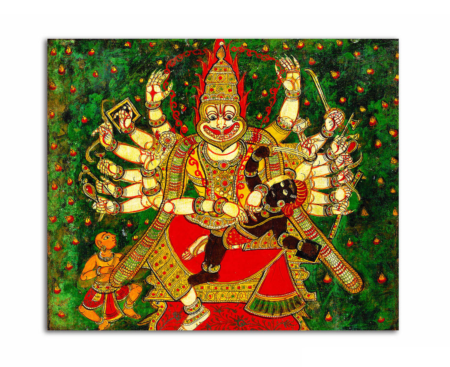 Lord Narasimha - Unframed Canvas Painting