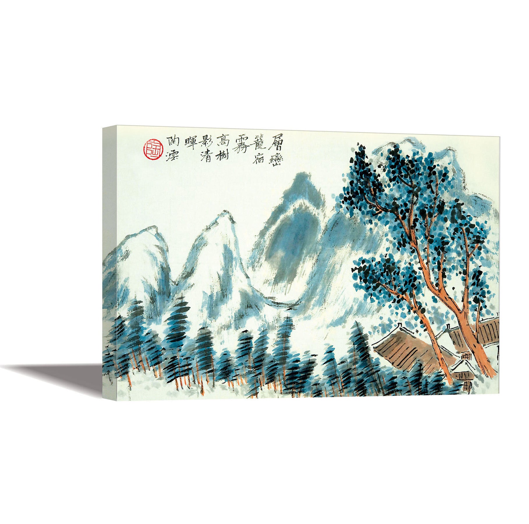 Japanese Art  Winter In The Mountain