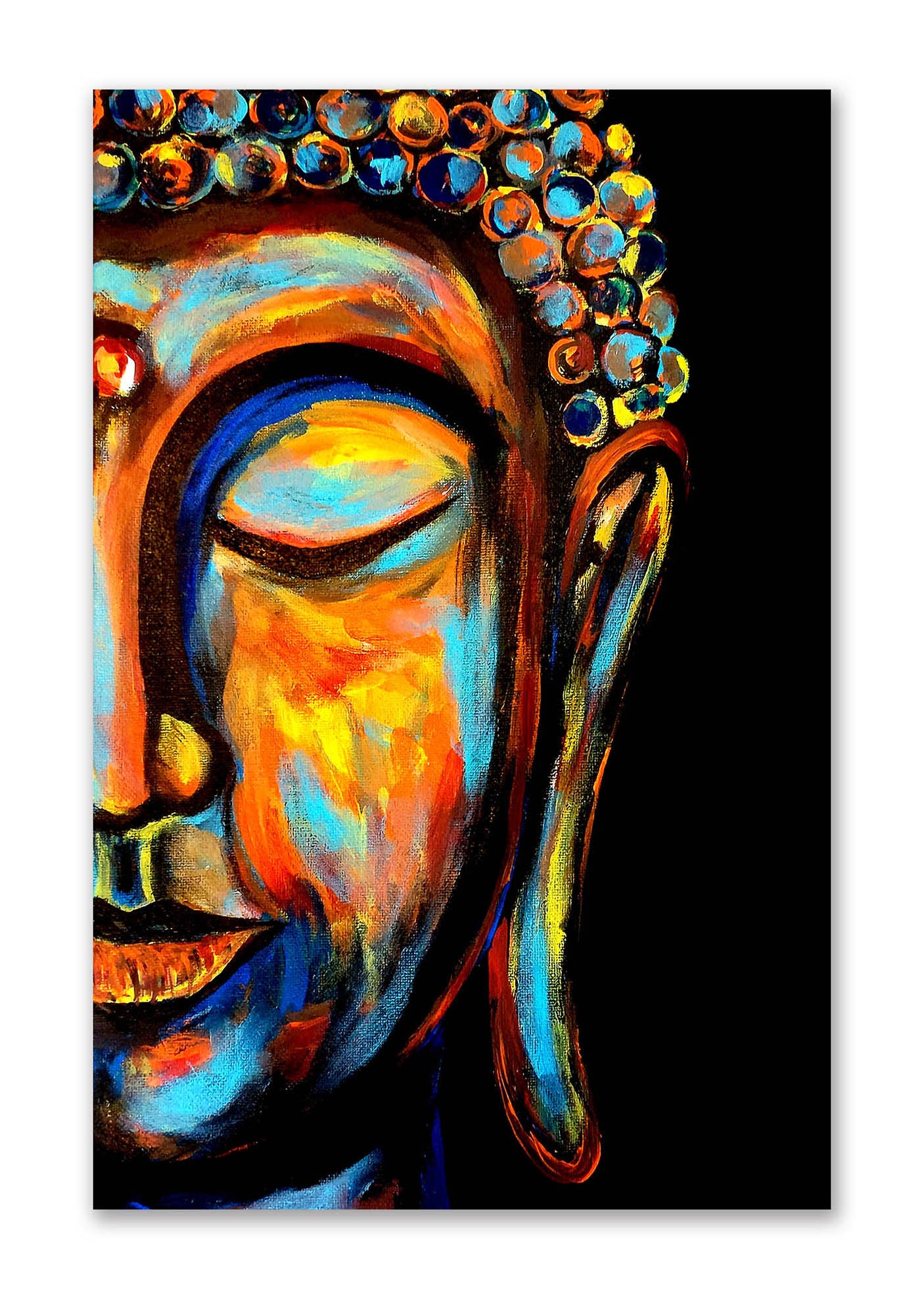 in Search of Buddha - Unframed Canvas Painting