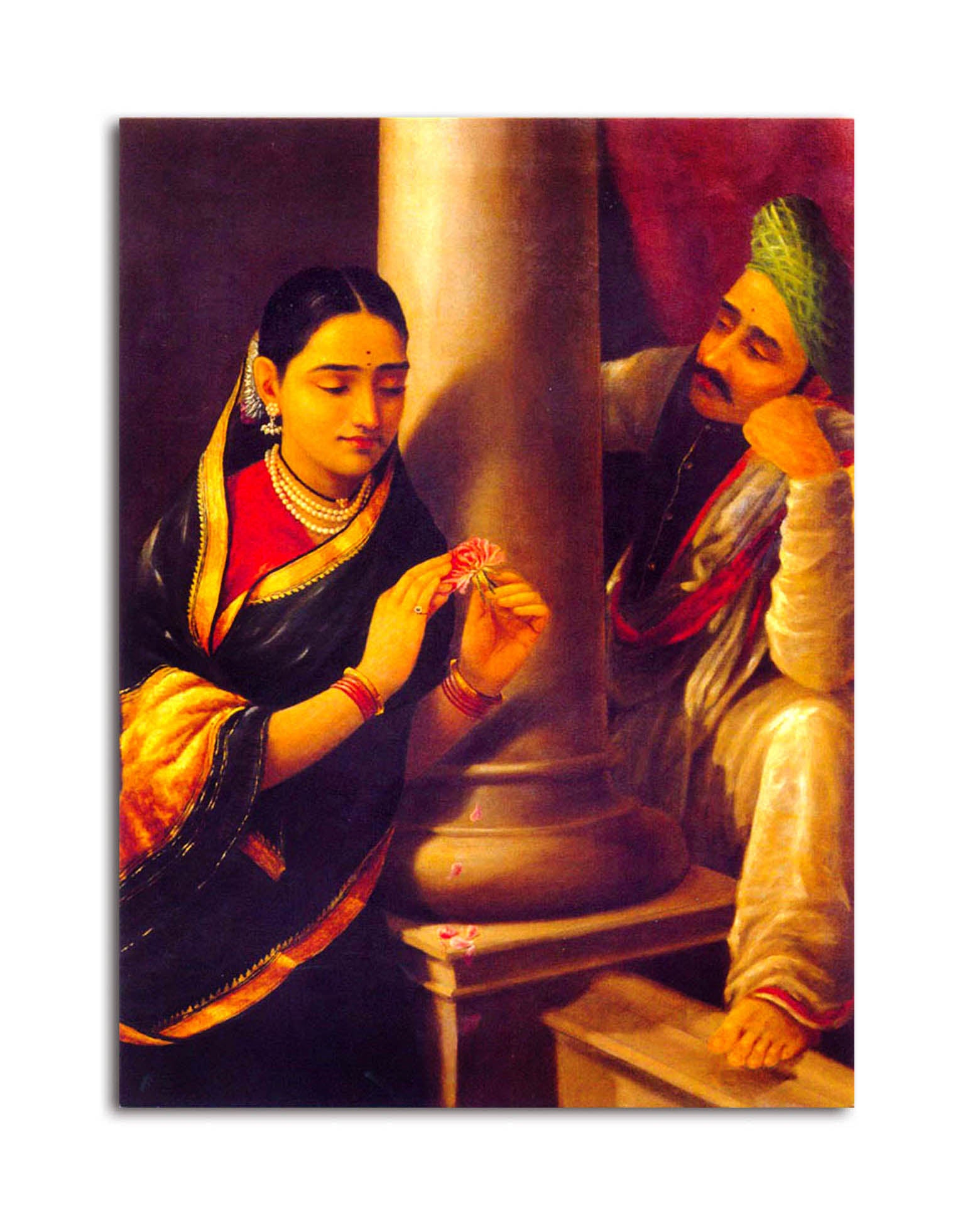 Maharashtrian Love  - Canvas Painting - Unframed