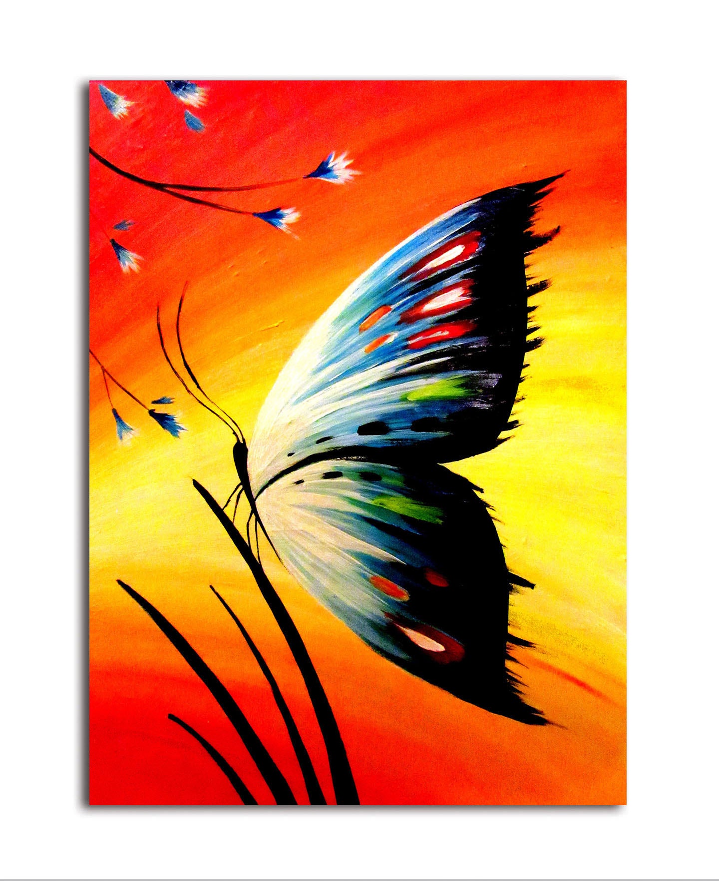 Pretty Butterfly - Unframed Canvas Painting