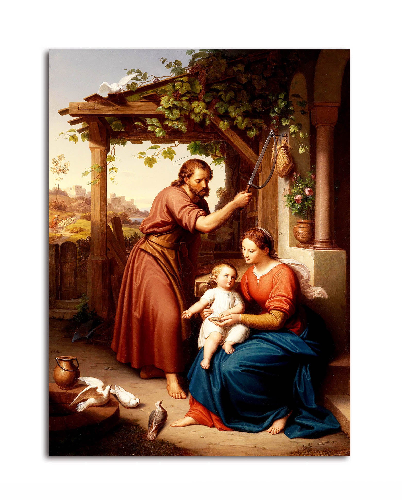 Mary & Jesus  - Canvas Painting - Unframed