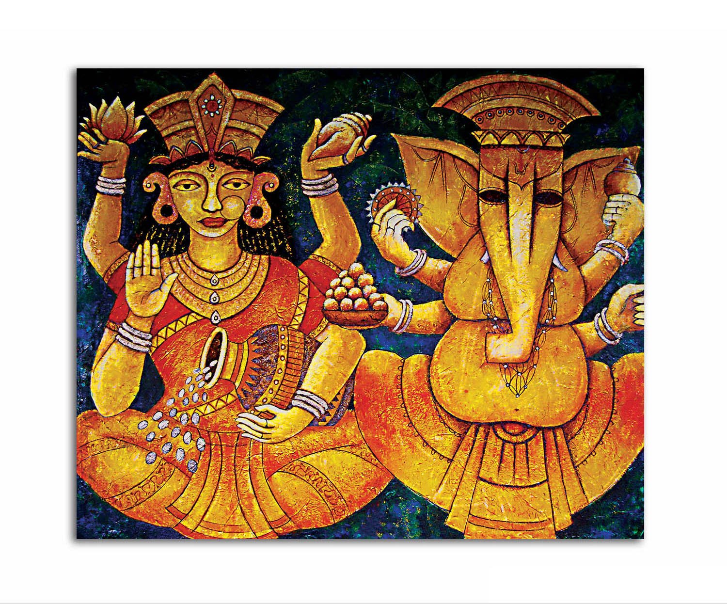 Maa Laxmi & Lord Ganesh